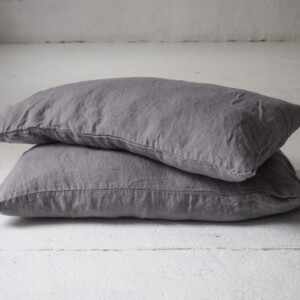 Fundas de almohada con superposición clásica - True Gray