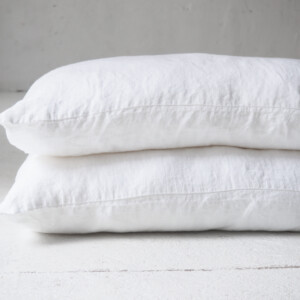 Fundas de almohada con superposición clásica - Pure White