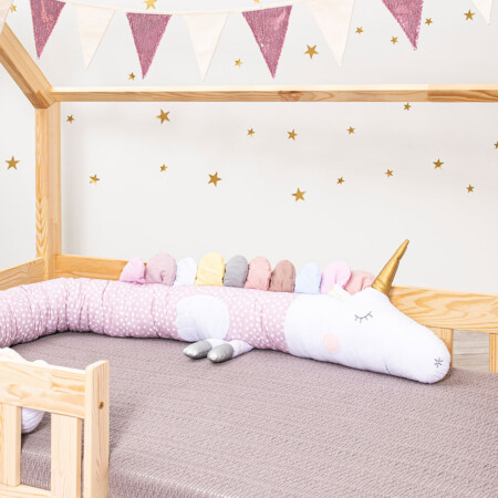 Serpiente de cama - unicornio - Pink dots