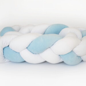 Serpiente de cama trenzada - bicolor - White blue