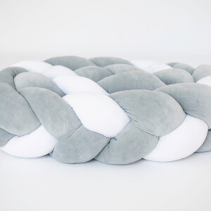 Serpiente de cama trenzada - bicolor - Gray white